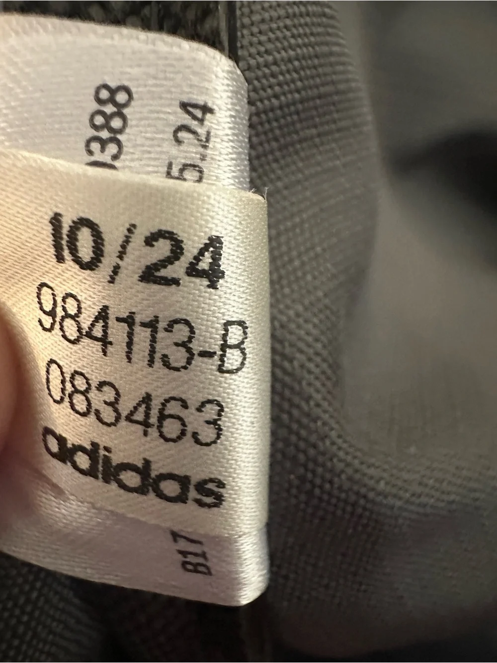 Gray Adidas-Defender 5 large duffel bag